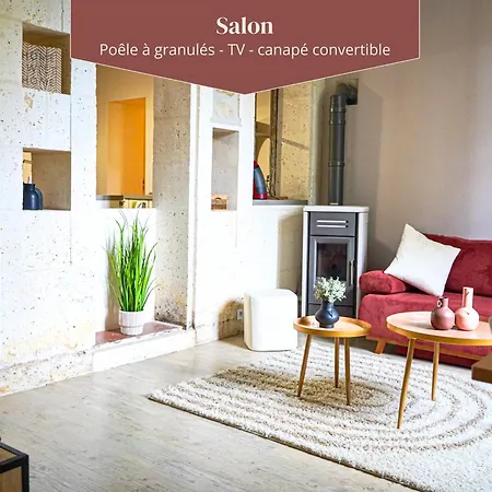 Idéal Pour Couple, Famille&pros - Jusqu'à 6 Pers - Classé 2 étoiles - Baignoire Balnéo - Espace De Travail Dédié - A 10min De La Gare Sncf, Du Centre D'angoulême, Et Du Musée De La Bd - Parking Privé Et Gratuit - Wifi Gratuit Сasa de vacaciones *